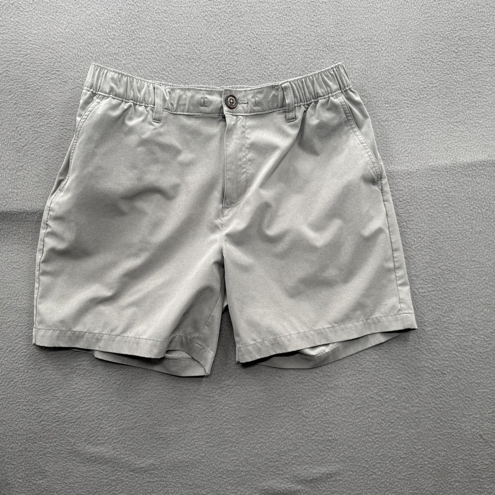Chubbies Shorts Mens Large Gray Chino Stretch 6 Inseam Elastic Waist Casual